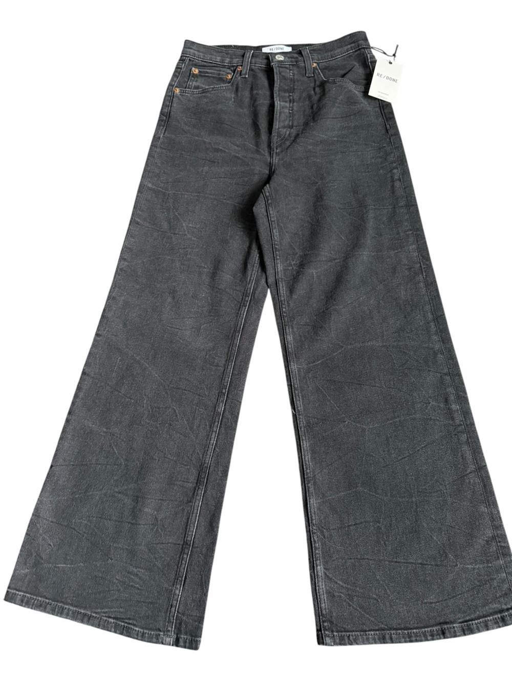 Re/Done’ 70’s High Rise Wide Leg Jeans